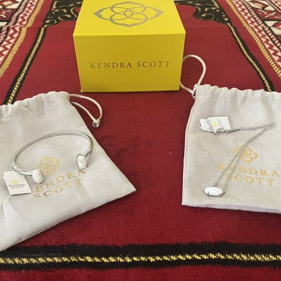 BNWT Kendra Scott Edie Cuff Bracelet & matching Necklace - Picture 1 of 3